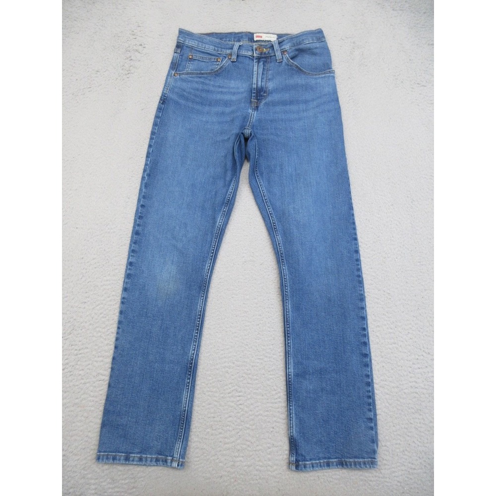 Wrangler Straight Fit Jeans Mens 29x30 Blue Denim Modern Classic Workwear Preppy